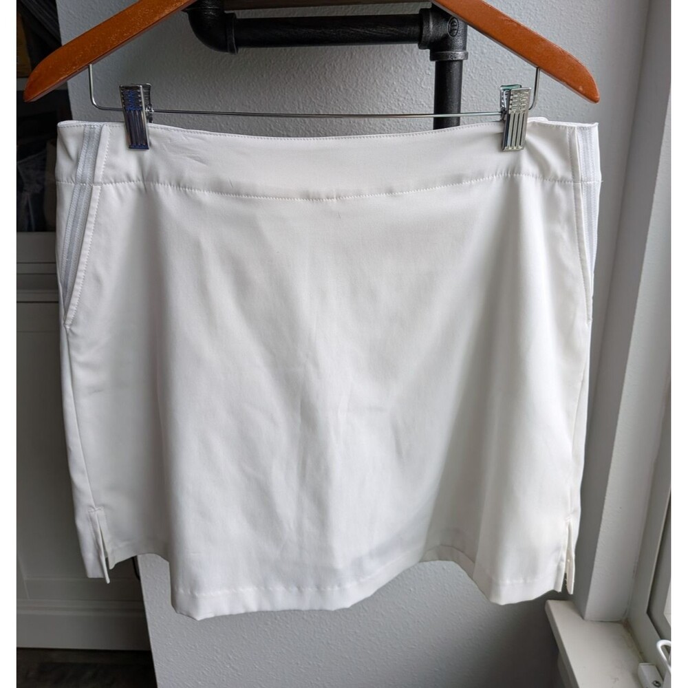 Lady Hagen Essentials Golf Skort Womens 12 White Active Skirt Built-In Shorts